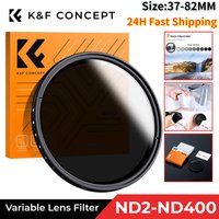 K&F CONCEPT Variable ND Lens Filter ND2-ND400 Adjustable Neutral Density Filter for Camera Lens with Microfiber Cleaning Cloth