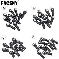 M3 Rod Ends Straight Bent Plastic Link Balls Head Linkage Joint For 1/10 RC Crawler SCX10 D90 TRX4 TRX6 Boat Airplane Part