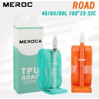 MEROCA tpu inner tube 700c 45L 65L 80L Ultralight Road bike inner tube 700x23-32C Presta Valve 700C anti-puncture bicycle tube