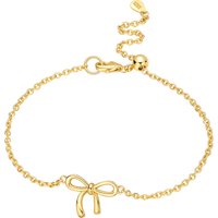 Cycuff New 925 Sterling Silver 18k Gold Adjustable Bow Bracelet Chain Link Women Bracelet Birthday Trend Jewelry Gifts