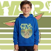 Kids Star Wars Yoda Hoodie Boys Fleece Sweatshirt Long Sleeve Pullover Casual Sportswear
