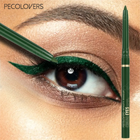1PC Soft Sweatproof High Pigment Matte Eyeliner Green BlackEyeliner Gel Pencil Waterproof Lying Silkworm Pen Lasting Eye Makeup