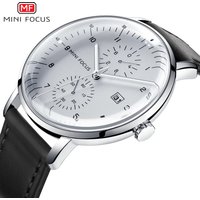 MINI FOCUS Business Minimalistische Quarzuhr für Frauen Kalender Top Marke Luxus Lederband Mode Elegante Wasserdichte Uhren