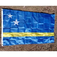xvggdg 90x150cm Curacao Flag Hanging Polyester Digital Print Curacao Flag for Celebration banner