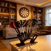 Desktop Dart Storage Stand Vertical Compact Darts Organizer Holds 27 Darts Display Dart Enthusiast Gift