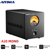 AIYIMA A20 Mono TPA3255 OPA1612 Hi-Fi Fully Balanced Mono Power Amplifier 300W 4Ω Class D Retro VU Meter HPF SUB OUT XLR PFFB image 4