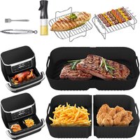Silicone Mold Air Fryer for Ninja Foodi AF500EU Reusable Silicone Air Fryer Tray Basket Air Fryer Cooking Utensils Kitchen Items