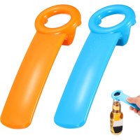 Jar Key Lid Opener, Plastic Jar Lid Opener Easy Grip Multifunctional Durable Can Open Tool for Elderly Seniors Women Weak Hands