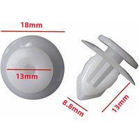 20Pcs For 8.8mm Hole Car Door Interior Panel Trim Retainer Clips Auto Door Panel Clip For Toyota 90467-10162 9046710162 D11