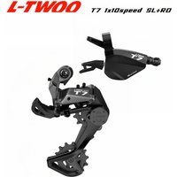 LTWOO T7 1x10 Speed Two Way Release Shifter + Stabilize Damping Rear Derailleur Cage length 82mm, 10s
