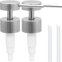 2/4pcs Stainless Steel Soap Pump, Soap Dispenser Pump Replacement Spare Fits 25mm Bottle Mouth, for Kitchen Bathroom Worktop
