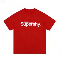 Extremely Shy Supershy 2025 Trend Japanese Alphabet T-Shirt Men Women NewJeans Pain Style Short Sleeve Ins Hot Dry Fit
