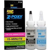 ZAP PT35 37 Transparent Epoxy Resin Sealant Two Part for Model Assembly Aircraft Repair RC Crafts DIY Bonding Durable Formula
