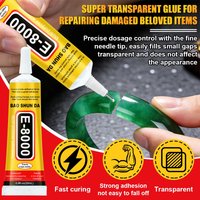 High-Strength B7000/E8000 Jewelry Glue (15/110g) Suitable for Repairing and Bonding Mobile Phones, Jewelry, Metal, Plastic, and Glass - Waterproof Transparent Adhesive