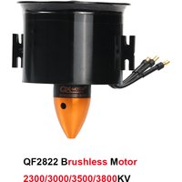 Qx-Motor 70mm EDF 6- Blades Ducted Fan QF2822 Brushless Motor 2300/3000/3500/3800 KV For RC Drone Model Parts