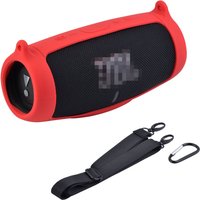 JBL Silicone Travel Carrying Case for JBL Charge 4 / Charge 5 Waterproof Bluetooth Speaker, Protective Cover with Shoulder strap