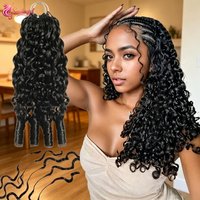 Mèches de cheveux humains bouclés à la birmane, tissées au crochet, sans nœuds, non traités, Remy, double trame, pré-séparées, en vrac et extensions pour tressage.