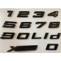Brilliant Shiny Glossy Black DIY Letters Number 0123456789Ledi Trunk Emblems