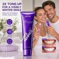 1/2pcs Purple Toothpaste, Deep Cleaning, Make Teeth More Shiny, Fresh Breath, Suitable for Home Use Teeth Whitening Kit Care
