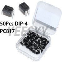 50PCS PC817 PC817C Optocoupler FL817C PS817C DIP4 DIP Opto Coupler New and Original Optical Isolation IC Chip 817C EL817 5v