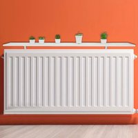 90cm White Radiator Shelves, Including Easy Fit Brackets Shelf sizes