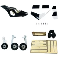 470 Size Airwolf Fuselage Spare Parts Canopy Tail Window Landing Gear Wood Spacers RC Helicopter Replacement