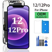 OLED Pantalla for iphone 12 LCD Display Touch Screen Digitizer Assembly for iPhone 12Pro LCD Replacement Support 3D Touch True