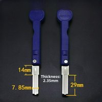 2PC Anti-Theft Folding Fingerprint Lock with Multi-Track Key Embryo Dedicated Door Blade for Security