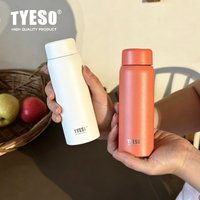TYESO 150/200ml Pocket Insulated Water Bottle 304 Stainless Steel Cute Mini Tumbler Cup Portable Home Office Thermal Coffee Cup