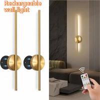 Akumulatorowa lampa ścienna LED 360 ° Regulowany bezprzewodowy dotykowy włącznik zdalnego sterowania do oświetlenia lusterek, sypialni, łazienek, gabinetów, 50 cm