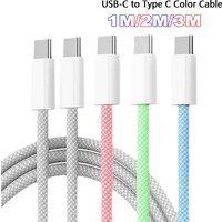 Type C to Type C Multi Color Cable PD Fast Charging Data Cable For phone15 15Pro Huawei Samsung Xiaomi Android Type C Data Line