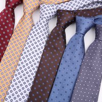 Tie For Men Classic Business Polka Dots 8cm Jacquard Necktie Accessories Daily Wear Cravat Business Wedding Dress Tie Gift
