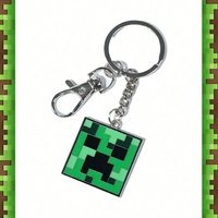 1PC Minecraft Officially Licensed Creeper Face Keychain Backpack Ornament Fashionable Anime Pendant Decoration Birthday Gift