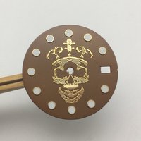 Free Delivery 28.5mm Skull Horror literally luminous sterile anti-scratch dial suitable for NH35 movement