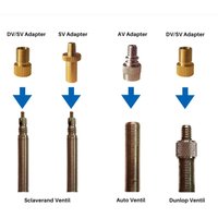 AliExpress 4Pcs Bicycle Valve Adapter Sv Av Dv Bicycle Pump Ball Pump Needle
