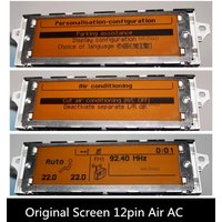 Podpórka ekranu USB Dwustrefowy wyświetlacz Bluetooth Air AC Żółty monitor 12 pin 307 407 408 C4 C5 Ekran wyświetlacza samochodowego