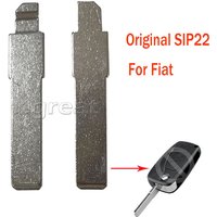 10pcs/lot #157 Original Metal Uncut Blank SIP22 Car Key Blade for Fiat Flip Remote Key Blade