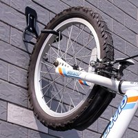 1pc Heavy Duty Bike Wall Mount Vertical Storage Rack for Garage Indoor Space Saving Iron Frame Mountain Road Bike Organizer Easy