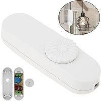 110V / 220V LED Dimmer Switch Full Range Rotary Dimmer Switch Inline Lamp Switch for Table Lamp / LED Lamp / Halogen Bulbs