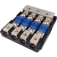 Zinc Alloy Nickel Plating Mini Fuse Holder Stereo Audio AFS Fuse Holder Power Distribution Block Fuse Box Car Audio Modification
