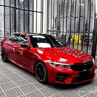 Ultra Gloss Metallic Candy Red Vinyl Car Wrap Film Roll with Air Release Self Adhesive Decal Sticker Motorbike Car Wrapping Foil
