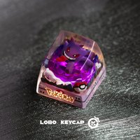 Pokemon Keycap Snorlax Gengar Esc Replace Keycap Resin Kawaii Decor For Mechanical Keyboard Keycap Anime collect Model Toys Gift