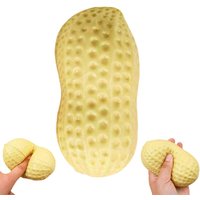 Simulated Peanut Squishy Toy Good Things Happen Stress Relief Toy Soft Decompression Toy Squeeze Fidget Toy Party Favors Gift