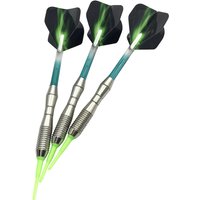 3pcs/set Soft-tip Darts Approximately 17g Blue Green Four-part Assembly Standard Safety Dart Shaft Aurora Wing Dart Flight