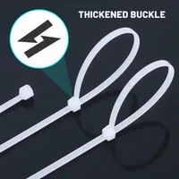 1000/100Pcs Nylon Cable Ties Adjustable Self-locking Cord Ties Straps Fastening Loop Reusable Plastic Wire Ties For Home Office