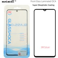 Verre avant d'écran avec OCA, 5 pièces, pour Samsung Galaxy A05 A05s A54 A34 A24 A14 A13 A23 A52 A72 A42 A12 S20fe, réparation de verre extérieur