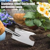 Stainless Steel Gardening Tool Set Potting Scoop Sharp-Nosed Shovel Garden Trowel Square Spade For Soil Vegetable Planting