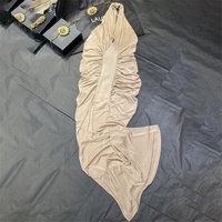 Women's dress New elastic knitted slim fit sleeveless long dresses for summer 2025 Sexy backless party dresses Evening dresses