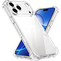 Shockproof Transparent Case For iPhone 17 16 15 14 13 12 11 Pro Xs Max X XR Mini Air 7 8 6 6s Plus 17e 16e Silicone Back Cover