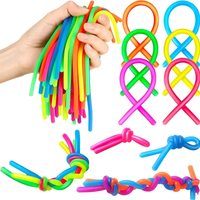 10/20/30/50Pcs Noodle Pack Stretchy Strings Fidget Toys Silent Fidget Toys Relieve Stress Adult Anxiety Stress
